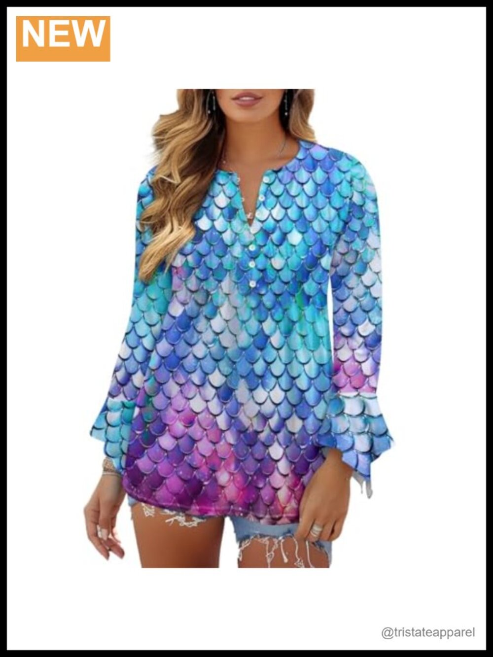 Women's Long Sleeve Button Down T-Shirt Athletic Blouse